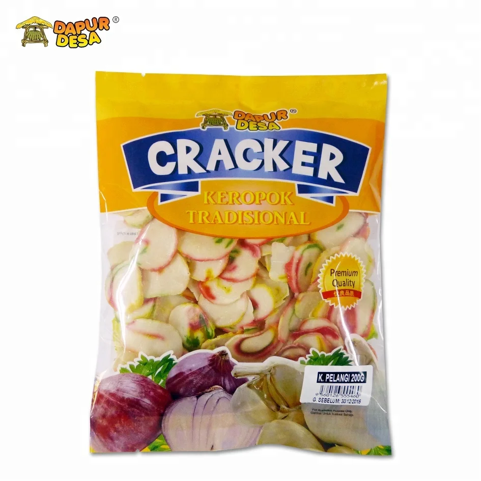 200g Dapur Desa Malaysia Traditional Pelangi Raw Cracker Cook to eat cracker
