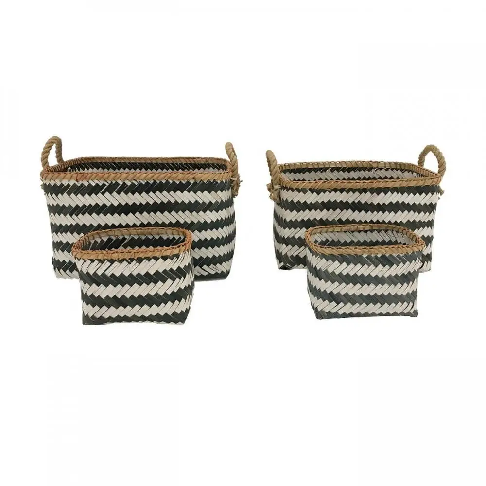 Новый Стиль Бамбуковой корзины с джутовой ручкой