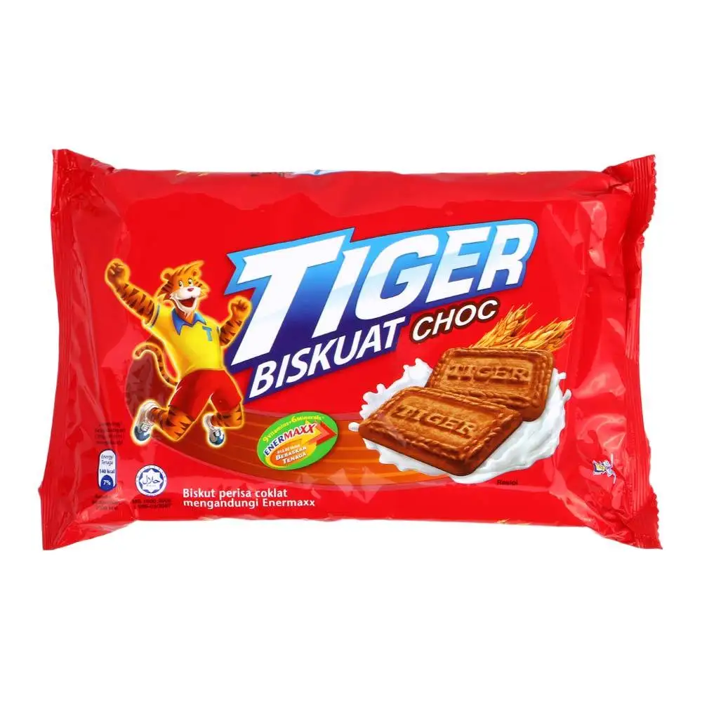  Сладкое печенье Tiger Sweet Малайзия с молоком шоколадом и вкусом банана