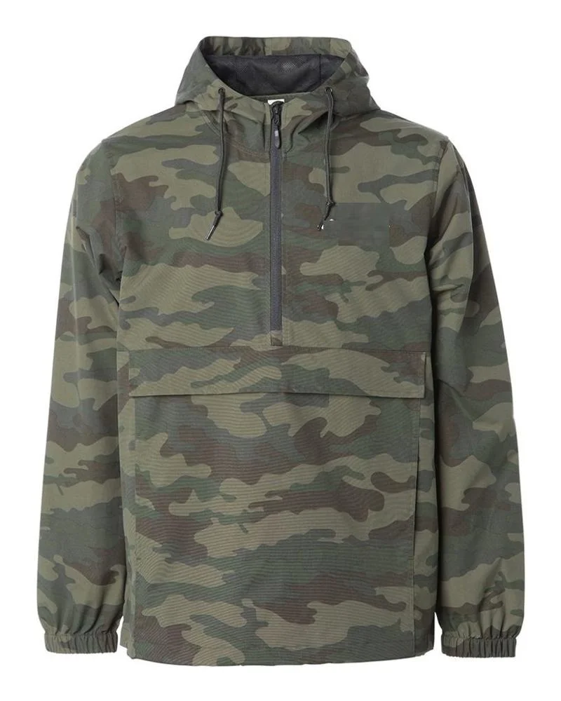 New Water repellent Waterproof Anorak Camo Windbreaker Pullover jacket