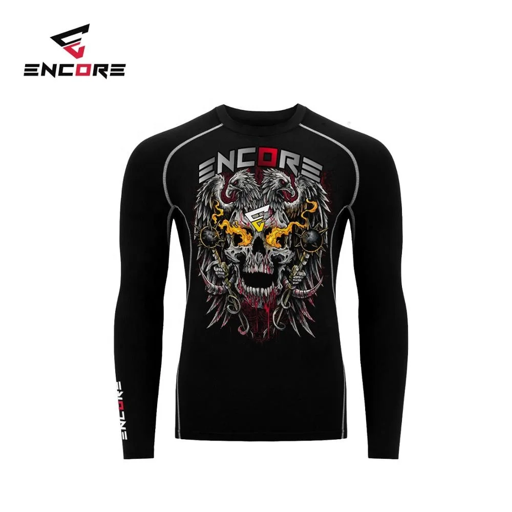 Latest Design MMA Rashguards Fully Customized Light Weight Sublimated Rashguards BJJ Rashguards Sports Wear