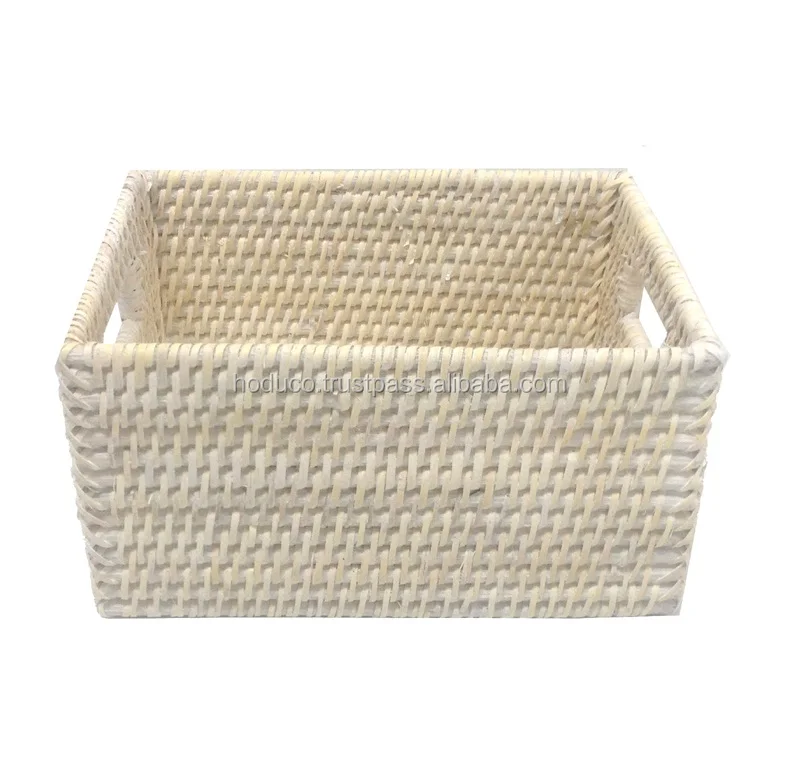 100% Natural Rattan Knitting Storage Basket from Vietnam