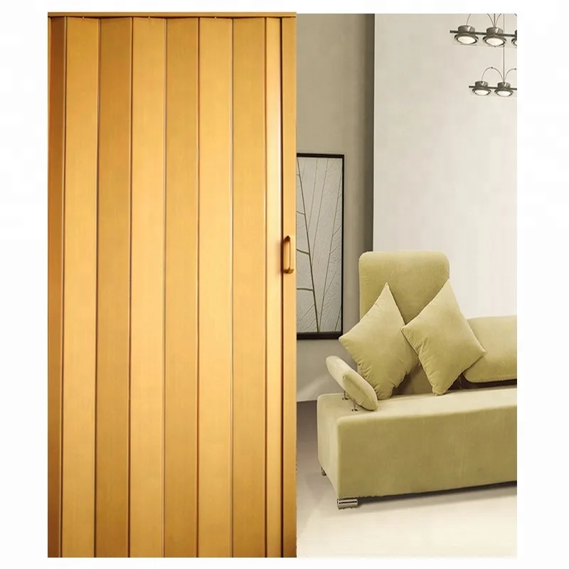 Easy Install Pvc Cheap Interior Accordion Door Price Panel For Bathroom Home
