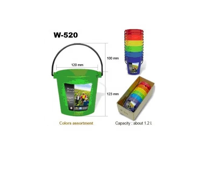 
 (PC-SYW520) набор пластиковых детских садовых ведер 12 шт.  
