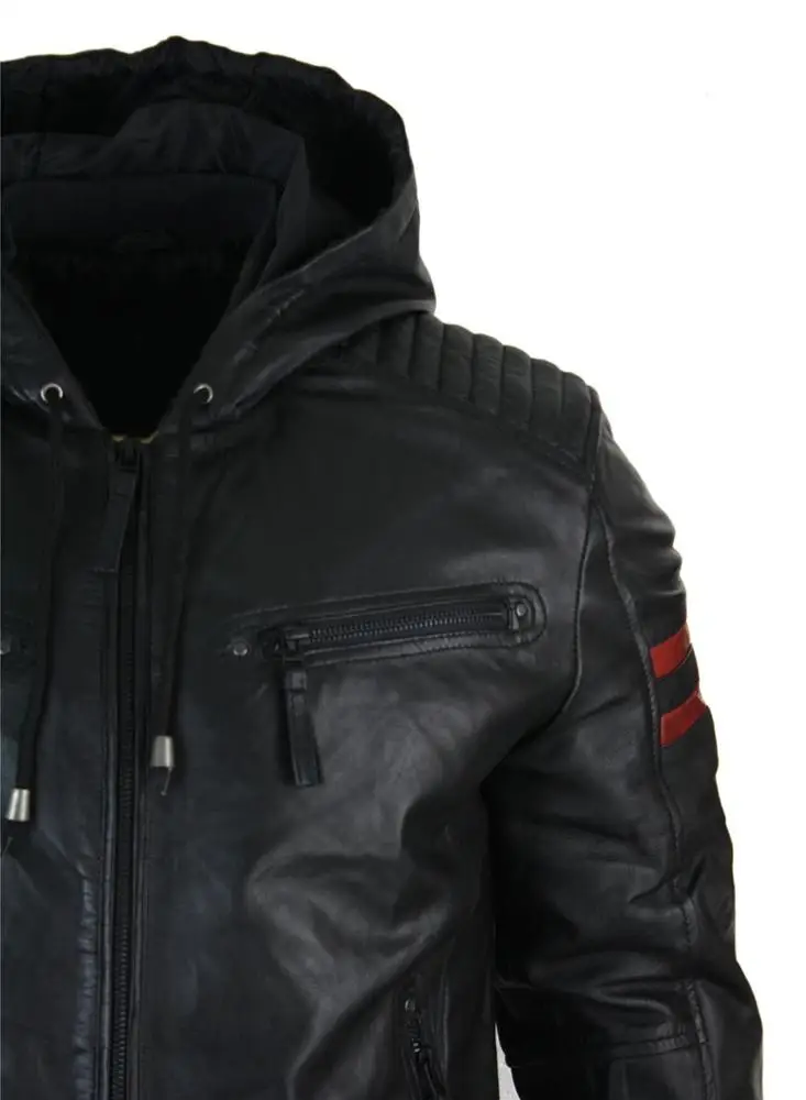 Winter Wear Men Washed PU Leather Jacket Wholesale Good Quality Men Wear Fashion Leather Jacket