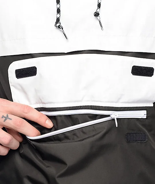 High Quality Super soft Men windbreaker mock up jacket /Khaki & Black Anorak Jacket