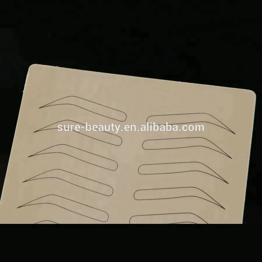 Permanent makeup microblading inkless practice skin for eyebrow tattoo practice