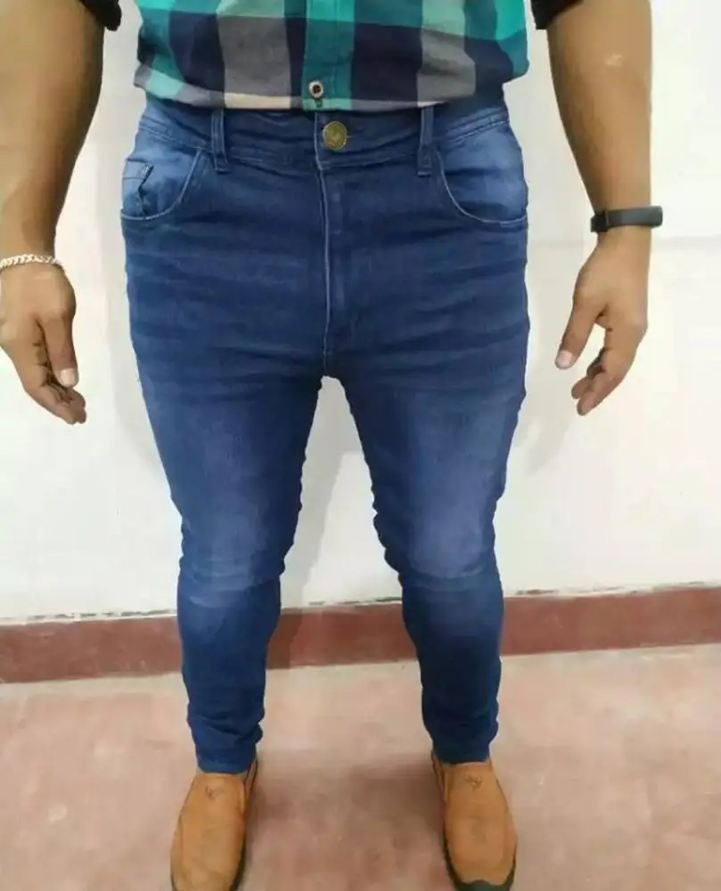 Bangladeshi New Arrival Cotton Exportable Super Skinny Means Jeans Stretch Ripped Biker Distressed Denim Jeans  Pants