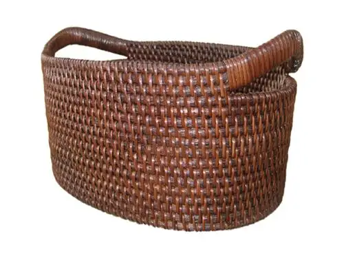 Wholesale Reasonable Price 2018 Wicker Picnic Storage Basket With Handle And Lids From Vietnam