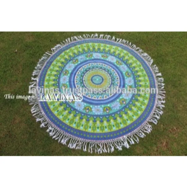 Пляжный Коврик для йоги с мандалой