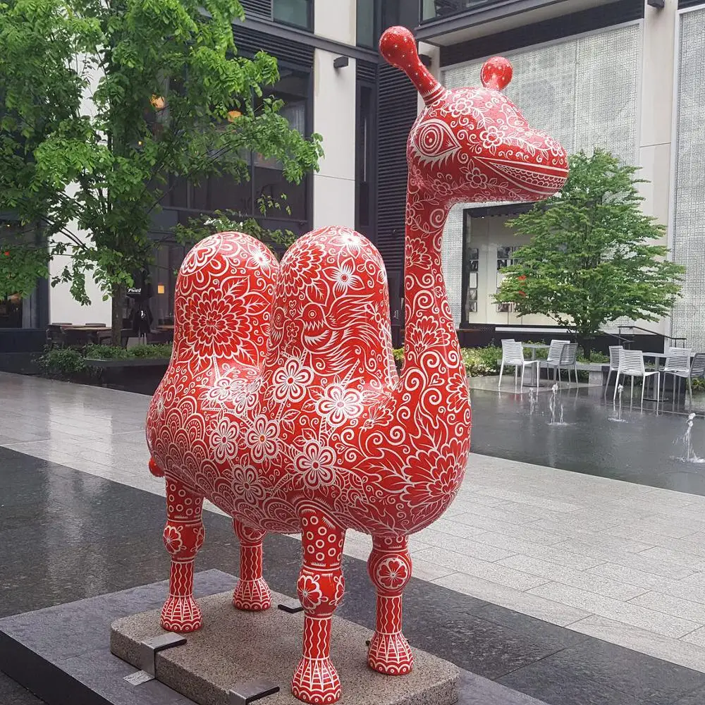 Custom Garden Decoration Sculpture Resin Camel Statue