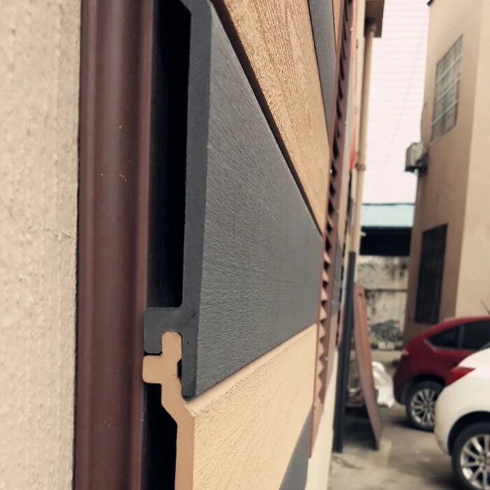 Exterior wall panel wood plastic composite wood  cladding better than pvc wall panel