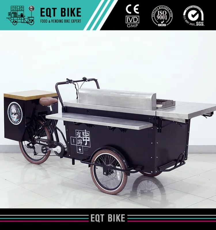 Large outdoor gas cart food cart Mobile BBQ Bike