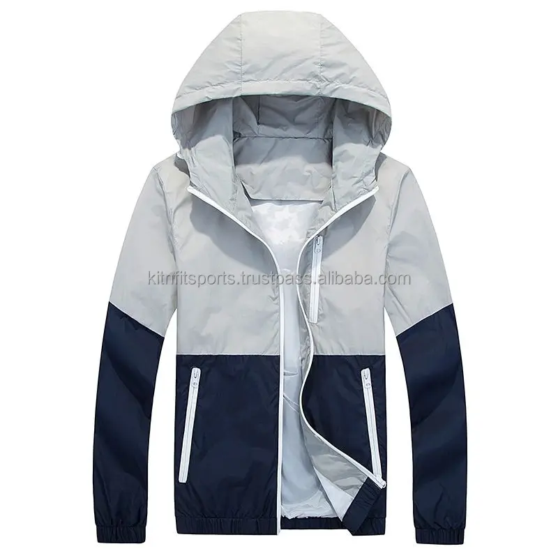 OEM Custom Men Windbreaker Superior Comfort Function New Design Cheap Nylon Rain Proof Jacket Hooded Men Windbreaker Jacket