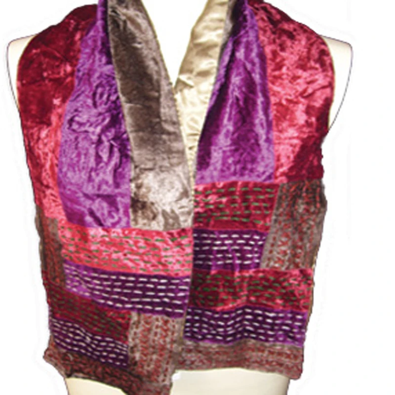 Красный длинный вельветовый вечерний шарф женский шерстяной и палантин