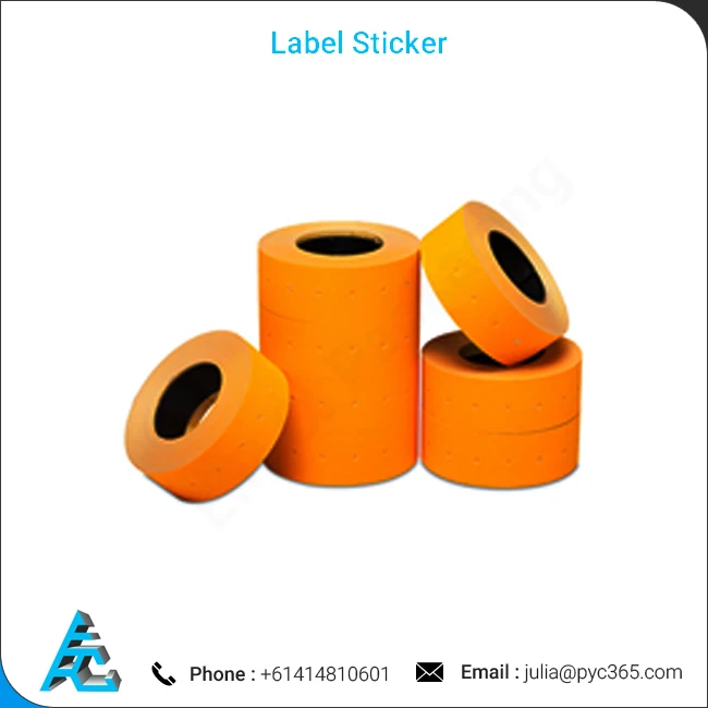 Supermarket Custom Blank Paper Label Adhesive Sticker Roll