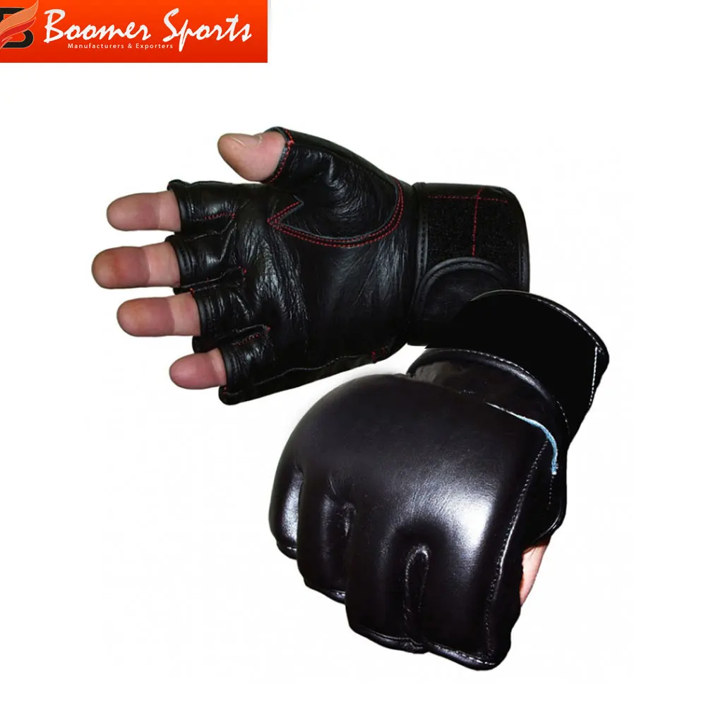 Boxing MMA Martial arts Custom PU Leather Gloves High Quality Material