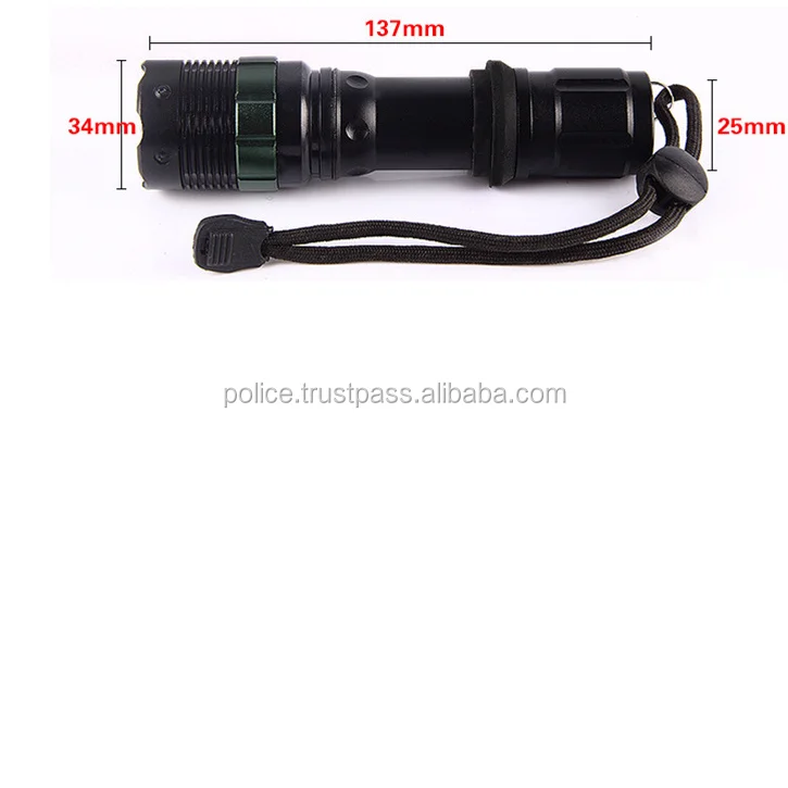 1862 LED strong light flashlight for police and military users