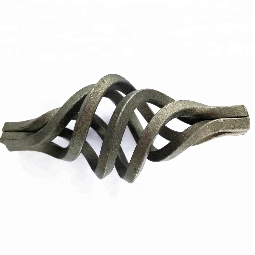 Twisted Iron Decoration Accessories Wrought Iron Baskets Welded in fence