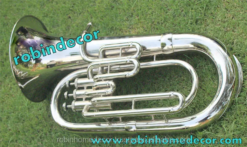 High on Demand Musical Instruments Euphonium Nickel Bb FLAT 3 V Tuba M/ P & Bag Fast Shipping Bb Gift for Sale