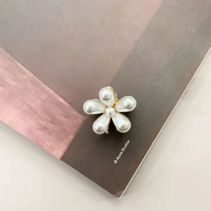 Fashion Women New Design Girls Hair Accessories Small Hair Claws Metal Gold Flower Hair Claw Clip