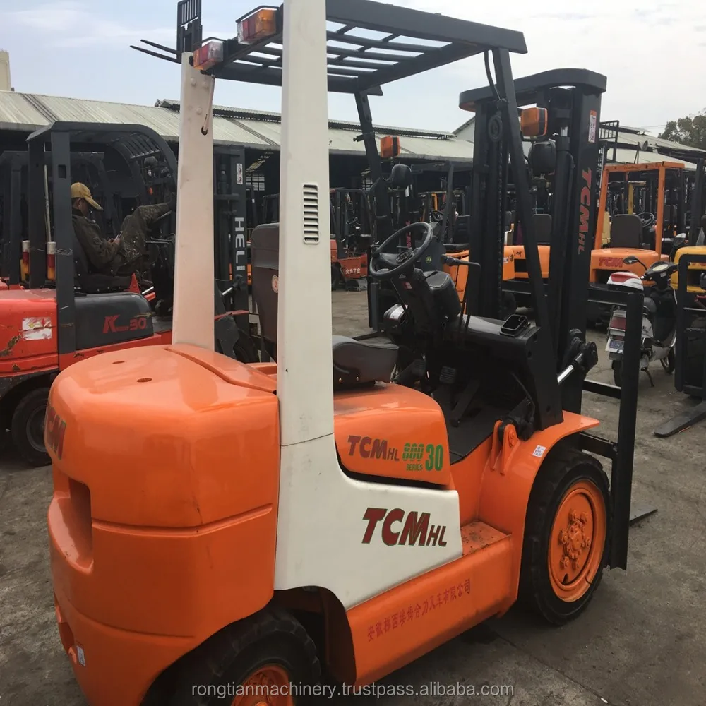Used TCM 3 tonsforkliftTCM 3 ton forklift china forklift truck double forks forklift