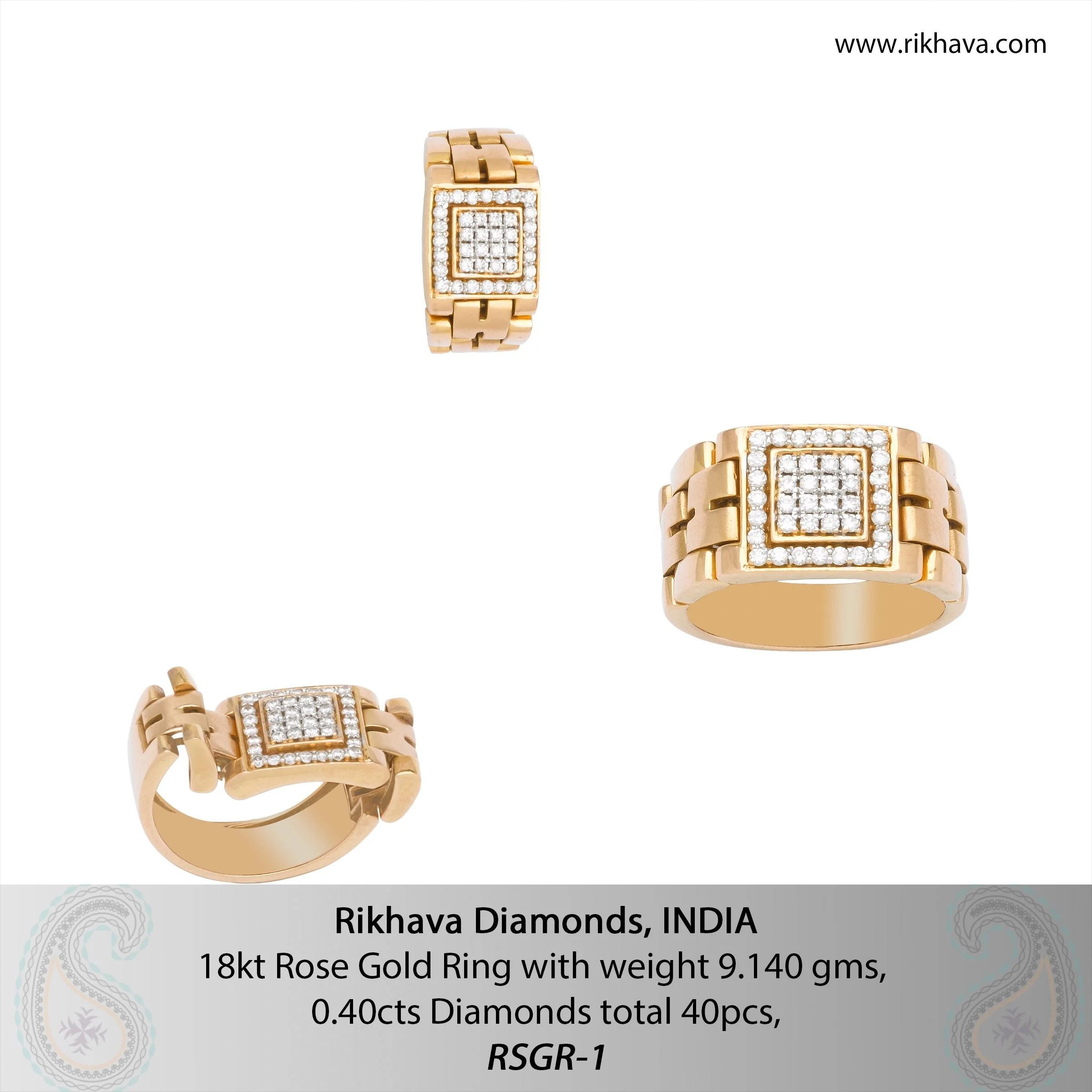 
Mens Diamond Ring (FREE SHIPMENT ON PURCHASES MORE THAN $2000. IMPORT DUTIES & TAXES TO BE BORNE BY CLIENT) 