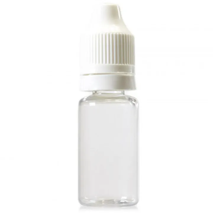 Manufacturers 5ml 10ml clear plastic vape e liquid bottle transparent pet eye dropper bottle with white TPD cap