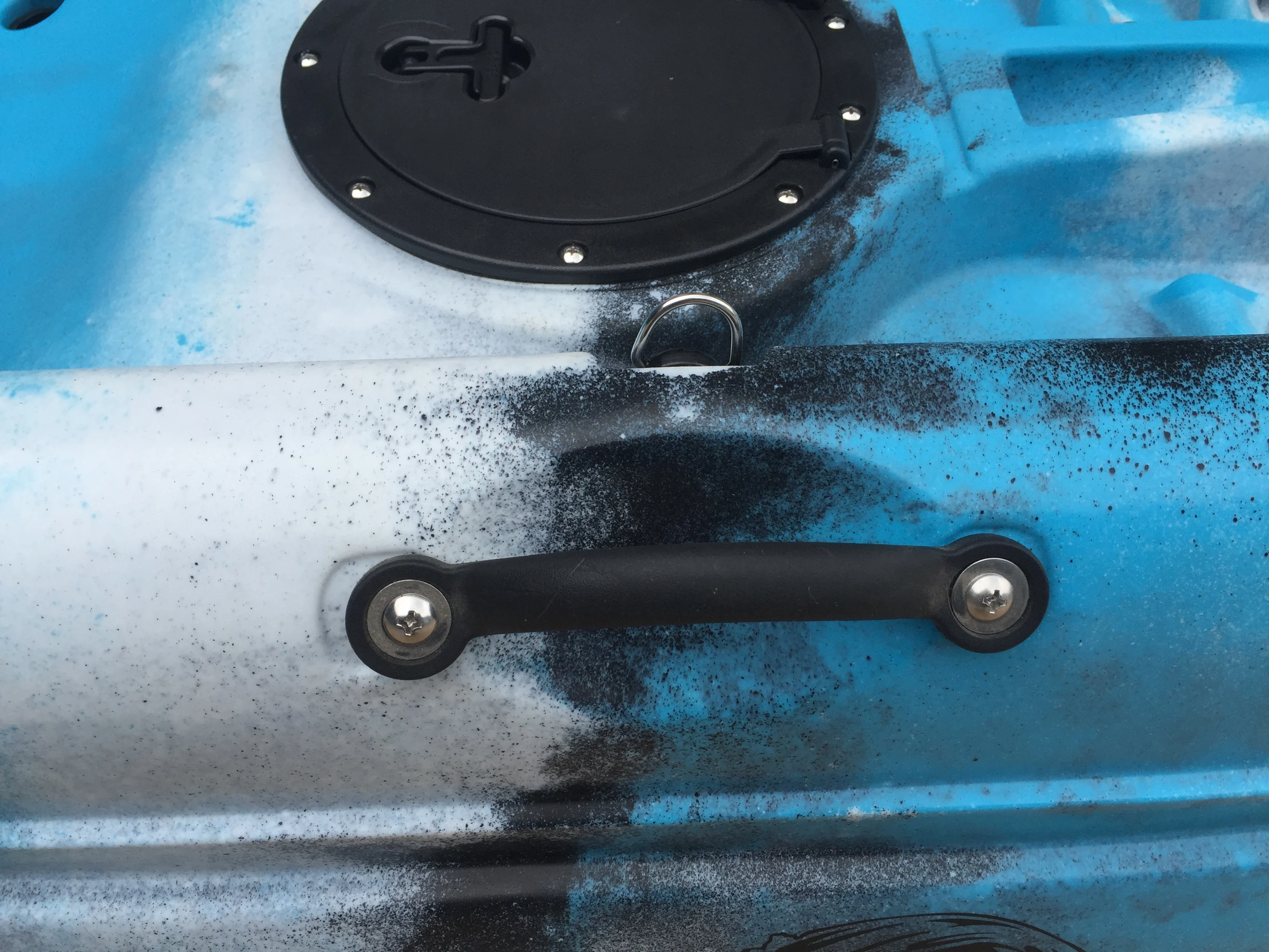 
Single Person Adult Kayak, EVA Padded Seat, Aluminum Paddle & Fishing Rod for Option 