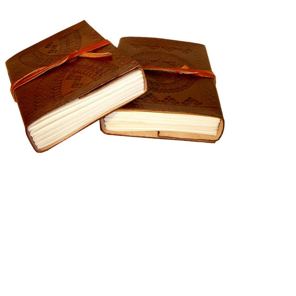 Изготовленные на заказ кожаные журналы с тиснением из Хлопчатобумажной Тряпки ручной работы