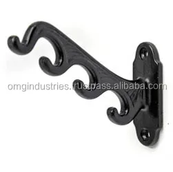 OMG Industries wholesale wall mount hat coat hook decorative iron black coat hook