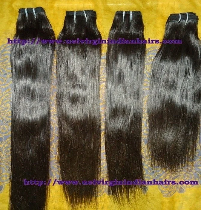 
100% храмовые Необработанные индийские натуральные волосы 