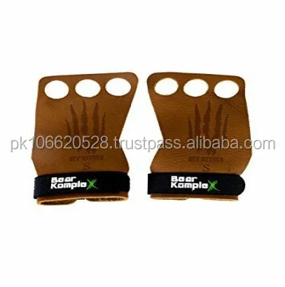 Weight Lifting Glove Type Textured Leather Gymnastics Hand Grip For Cross Training WODs, Pull Ups, Chin Ups, Kettlebell