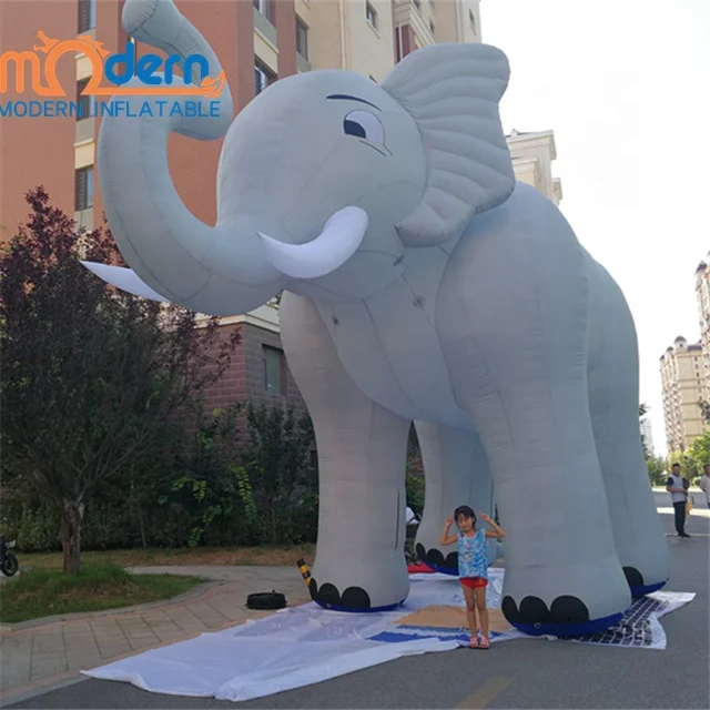 outdoor giant inflatable elephant cartoon animals model amusement park decoration