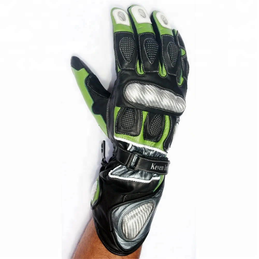 Best selling cow hide Genuine leather motorbike racing gloves USA 2023