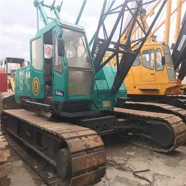 Хороший двигатель Mitsubishi, б/у гусеничный кран 7055 55t