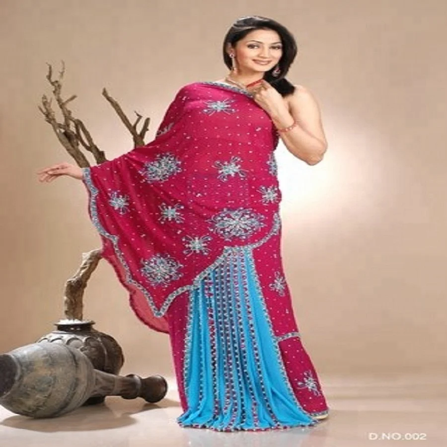 Gerua Georgette Designer Printed saree