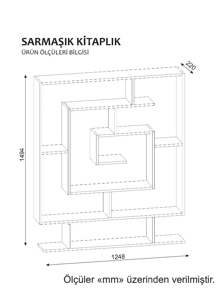 Excellent Portable Wooden Bookshelf White modern economic maze Chipboard Particul board turkish panel bookcase IPS Style Living