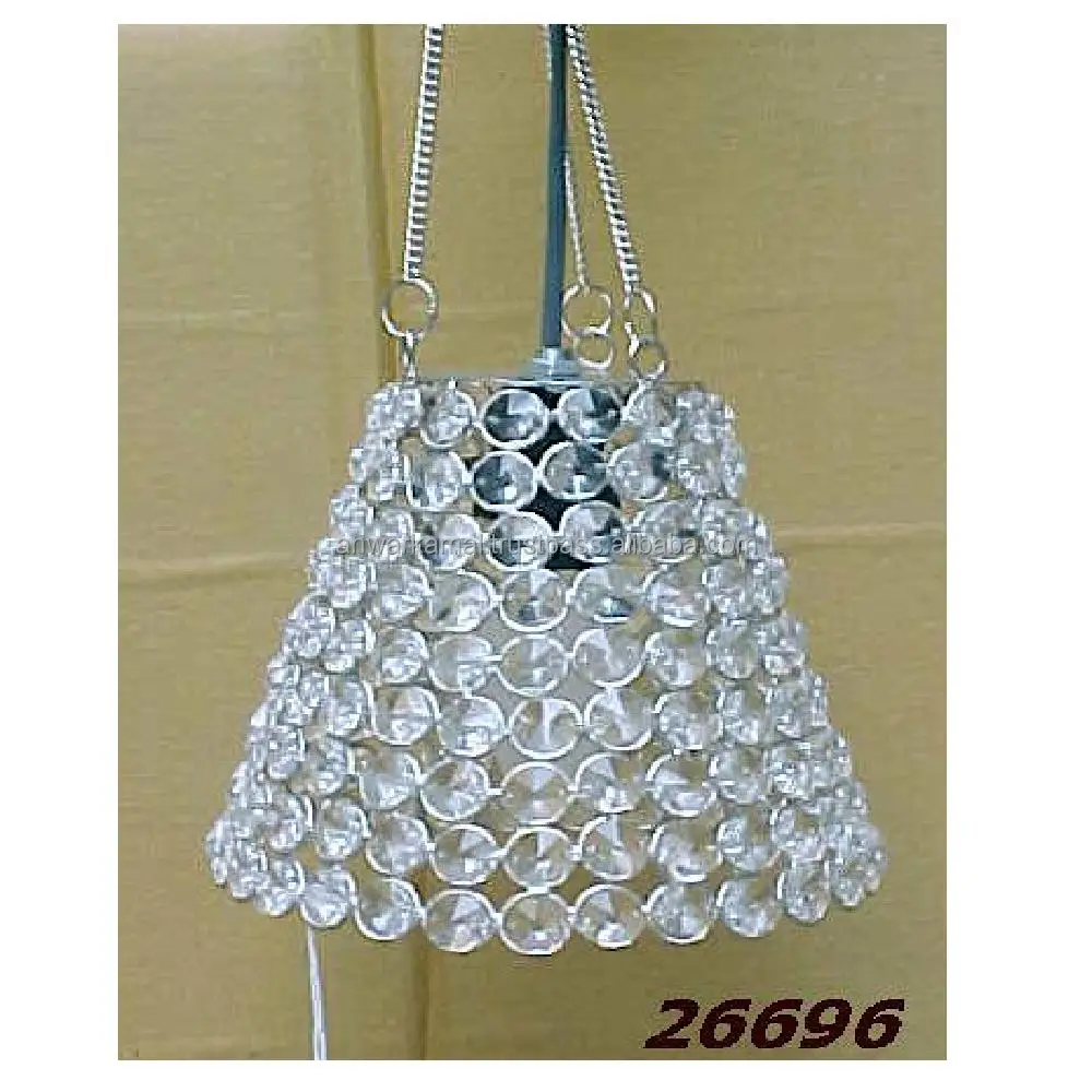 Decorative Chandelier Hanging Lamps Aluminum Fancy Industrial Pendant Lamp Living Room Modern Wholesale White Crystal & Metal 24