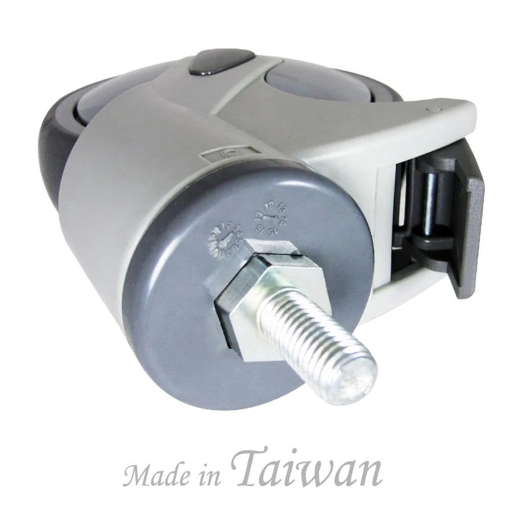 CCE Caster 125mm Rubber M12 Thread Medical Bed Caster Wheels