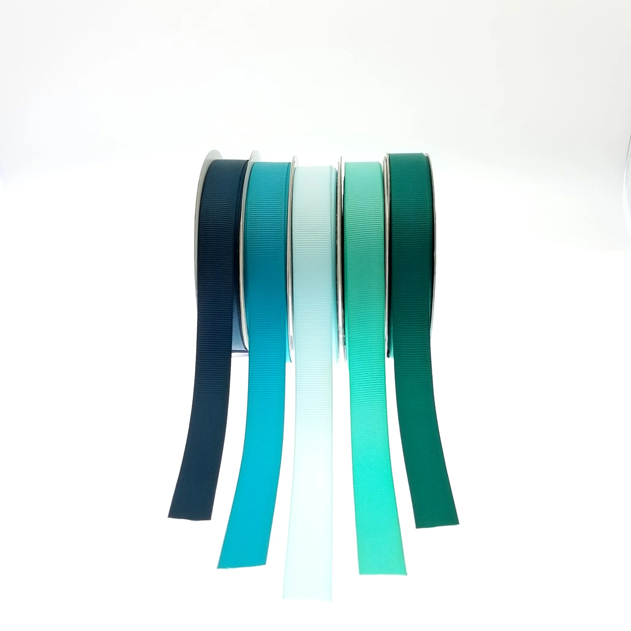 Promotion 13 mm solid color polyester woven grosgrain ribbon