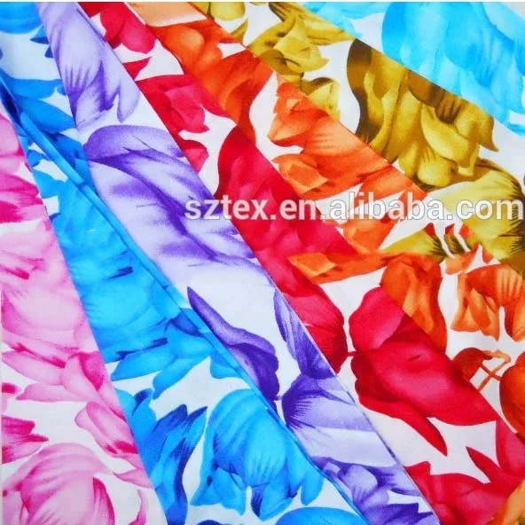 100% printed viscose fabric