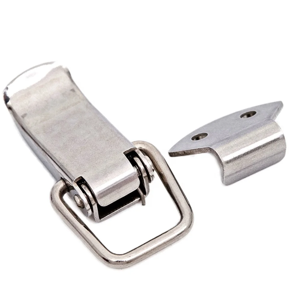 TS-17-SUS Stainless Steel Clamps Lock Compression Draw Clamp Door Locking Case Over Center Clip Hatch Tool Box Toggle Latch