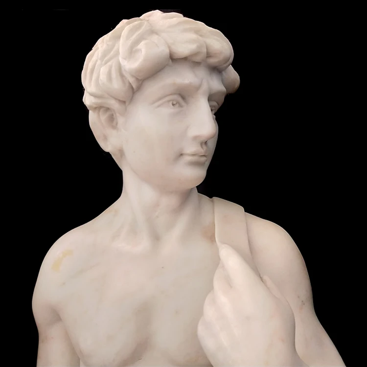 High Quality Nude Male david Figure Garden Marble Statues