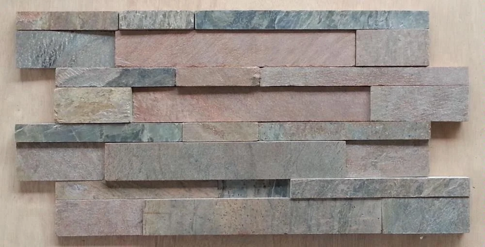 Copper Quartzite Ledger Stone panels