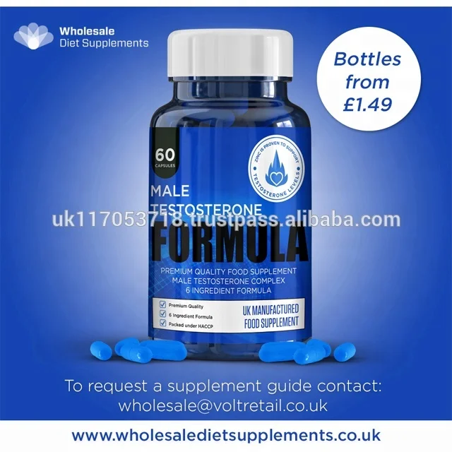
Male Test Herbal Capsules Sports Health Food Premium Bottle - Private Labelling Available - Wholesale Diet Supplements 