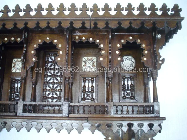 W98 старинная стильная большая настенная консоль с двойной полкой