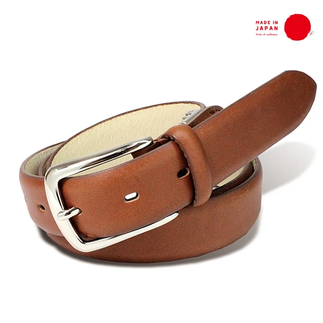 [Кожаный точиджи] 30 мм пояс без швов-Сделано в Японии