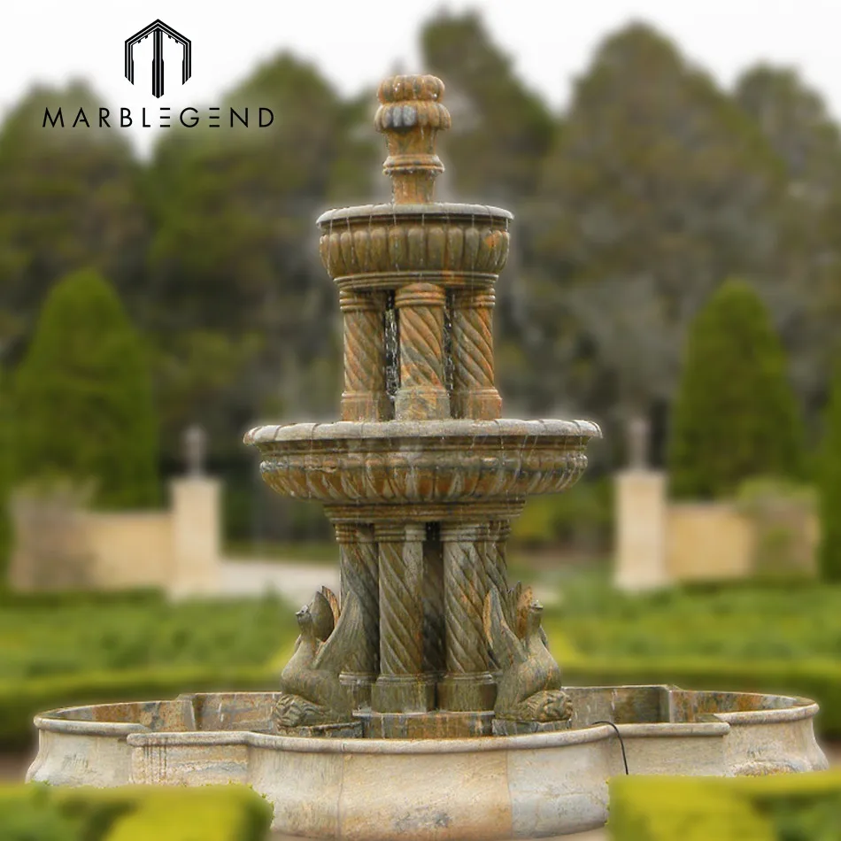 factory price wholesale garden stone fountain product large outdoor China marble water fountain for backyard decor