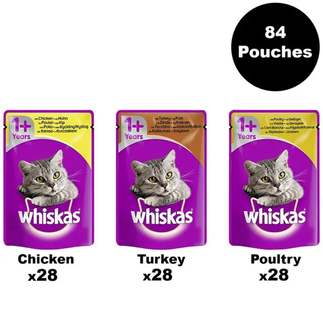 
 WHISKAS 1,5 кг корм для взрослых цыплят и кошек  